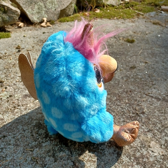 ✓Zuru Rainbowcorn Blue Parrot Unicorn Plush Pink Heart Stuff Toy Glitter Eyes - Picture 5 of 9